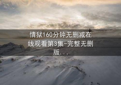 情狱160分钟无删减在线观看第3集-完整无删版 - 人性与欲望的极限考验