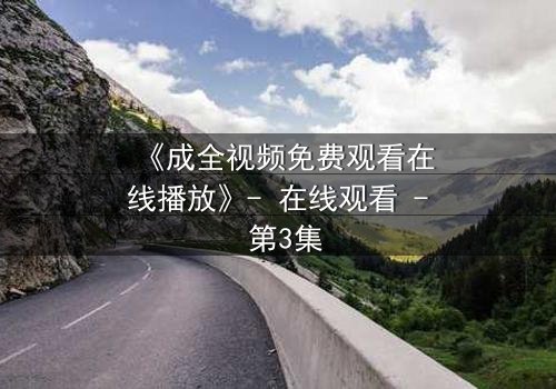 《成全视频免费观看在线播放》- 在线观看 - 第3集