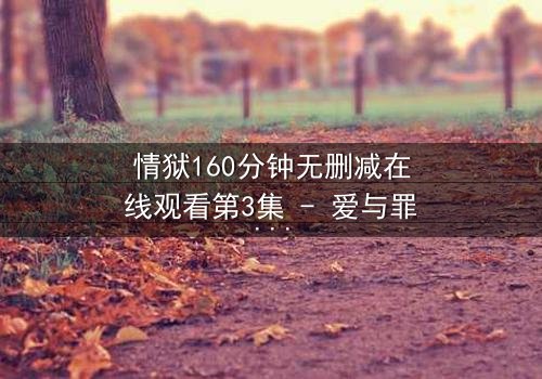 情狱160分钟无删减在线观看第3集 - 爱与罪的极限拉扯,你敢直面真相吗?