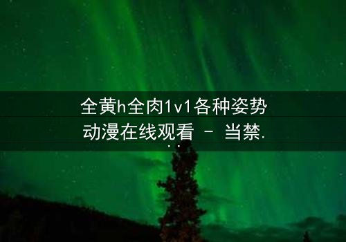 全黄h全肉1v1各种姿势动漫在线观看 - 当禁忌之恋遇上极致诱惑,谁能抗拒?