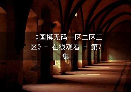 《国模无码一区二区三区》- 在线观看 - 第7集