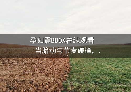 孕妇震BBOX在线观看 - 当胎动与节奏碰撞,她如何用生命谱写最疯狂的旋律?
