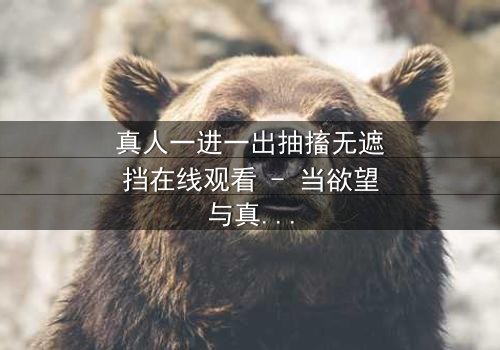 真人一进一出抽搐无遮挡在线观看 - 当欲望与真相在镜头下赤裸碰撞