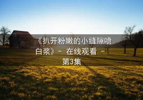 《扒开粉嫩的小缝隙喷白浆》- 在线观看 - 第3集