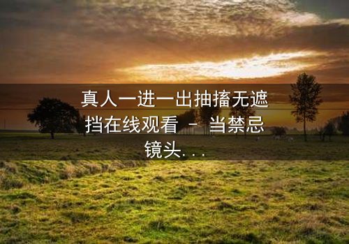 真人一进一出抽搐无遮挡在线观看 - 当禁忌镜头撕裂现实,你敢直视吗?