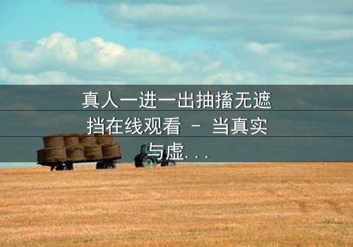 真人一进一出抽搐无遮挡在线观看 - 当真实与虚幻的界限崩塌,谁还能分清哪边是地狱?