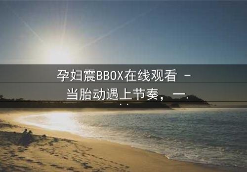 孕妇震BBOX在线观看 - 当胎动遇上节奏,一场惊心动魄的生存之战!