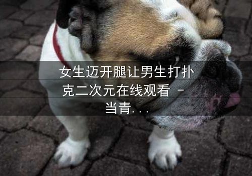 女生迈开腿让男生打扑克二次元在线观看 - 当青春赌局遇上心跳加速的抉择!