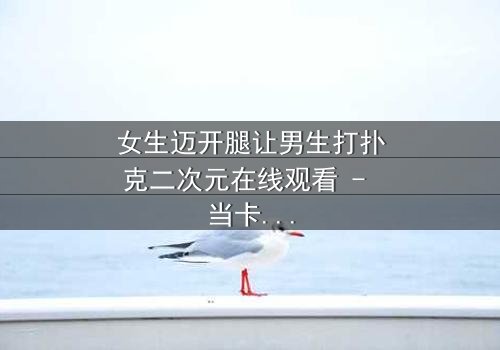 女生迈开腿让男生打扑克二次元在线观看 - 当卡牌对决遇上心跳加速的青春赌局!