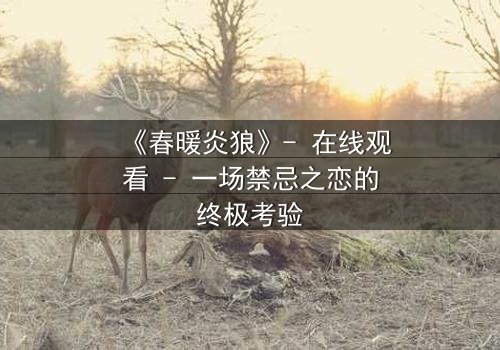 《春暖炎狼》- 在线观看 - 一场禁忌之恋的终极考验