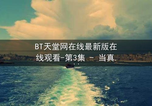 BT天堂网在线最新版在线观看-第3集 - 当真相撕裂,谁将坠入深渊?