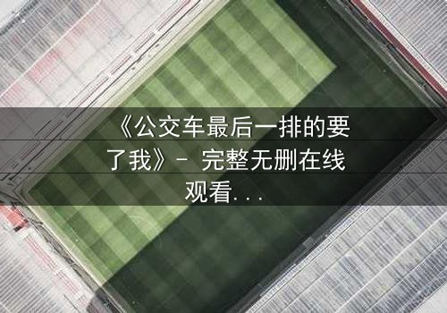 《公交车最后一排的要了我》- 完整无删在线观看 - 那场隐秘的抉择撕裂了人生