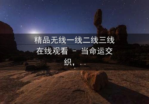 精品无线一线二线三线在线观看 - 当命运交织,谁能逃离这场都市漩涡?