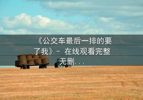 《公交车最后一排的要了我》- 在线观看完整无删 - 当命运在颠簸中撕裂伪装