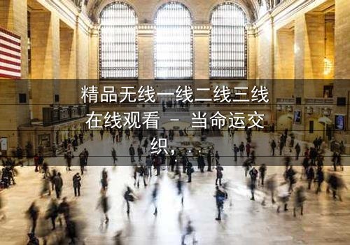 精品无线一线二线三线在线观看 - 当命运交织,谁将主宰巅峰?