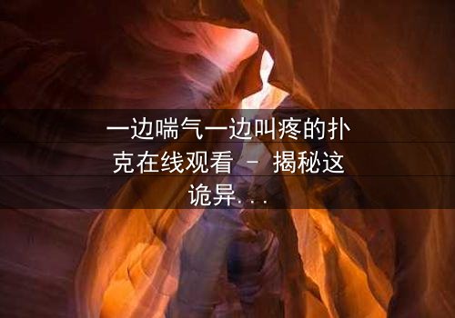 一边喘气一边叫疼的扑克在线观看 - 揭秘这诡异游戏背后的致命秘密