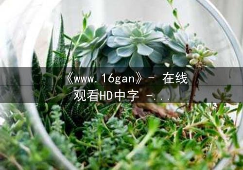 《www.16gan》- 在线观看HD中字 - 揭开数字迷宫的致命诱惑