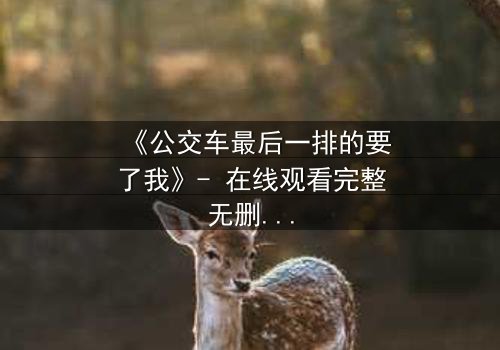 《公交车最后一排的要了我》- 在线观看完整无删 - 当拥挤的公交成为命运转折点