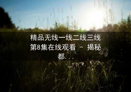 精品无线一线二线三线第8集在线观看 - 揭秘都市精英的隐秘较量与情感纠葛