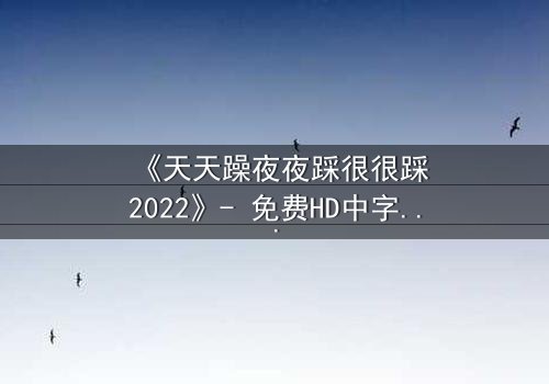 《天天躁夜夜踩很很踩2022》- 免费HD中字 - 第3集完整无删