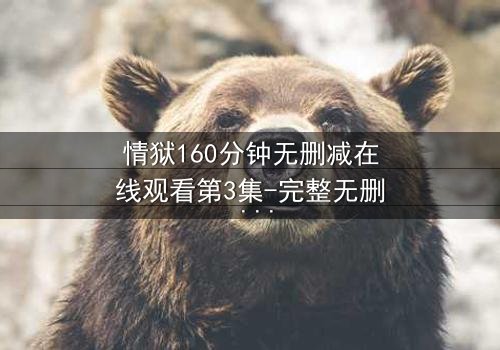 情狱160分钟无删减在线观看第3集-完整无删 - 当欲望与良知在160分钟里激烈碰撞